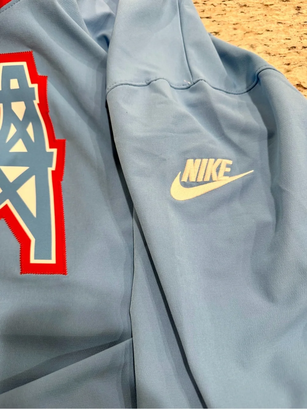 VTG 90s Men’s XL NFL Nike Houston Oilers Throwback Pullover Windbreaker Jacket